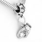 STERLING SILVER DANGLING MITTEN EUROPEAN BEAD