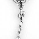 STERLING SILVER DANGLING BATON EUROPEAN BEAD