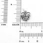 STERLING SILVER LOVE IN HEART CHARM/PENDANT