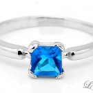 STERLING SILVER DECEMBER BIRTHSTONE CZ CHILD RING SZ 5