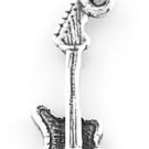 STERLING SILVER ELECTRIC GUITAR CHARM/PENDANT