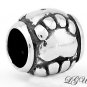 STERLING SILVER PAWS BEAD FIT ALL EUROPEAN BRACELET