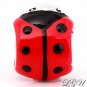 SILVER LADYBUG ENAMEL BEAD FITS ALL EUROPEAN BRACELETS