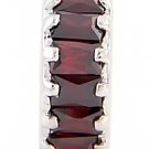STERLING SILVER JANUARY WHEEL BIRTHSTONE CZ SPACER EUROPEAN BEAD