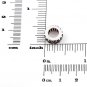 STERLING SILVER JANUARY WHEEL BIRTHSTONE CZ SPACER EUROPEAN BEAD