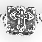 STERLING SILVER FANCY CROSS BEAD FIT EUROPEAN BRACELETS
