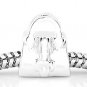 STERLING SILVER PURSE BEAD FITS EUROPEAN BRACELETS