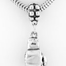 STERLING SILVER DANGLING 3D BOXING GLOVE EUROPEAN BEAD