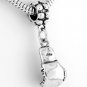STERLING SILVER DANGLING 3D BOXING GLOVE EUROPEAN BEAD