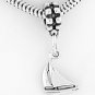 STERLING SILVER DANGLING 3D SAIL BOAT EUROPEAN BEAD