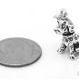STERLING SILVER DANGLING 3D DALMATIAN EUROPEAN BEAD