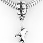 STERLING SILVER DANGLING ROLLER SKATE EUROPEAN BEAD