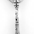 STERLING SILVER DANGLING LIGHTHOUSE EUROPEAN BEAD