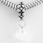 STERLING SILVER DANGLING APRIL BIRTHSTONE EUROPEAN BEAD