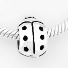 STERLING SILVER LADYBUG EUROPEAN BEAD