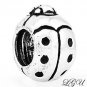 STERLING SILVER LADYBUG EUROPEAN BEAD