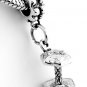 STERLING SILVER DANGLING DUMBBELL WEIGHT EUROPEAN BEAD