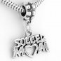 STERLING SILVER DANGLING SOCCER MOM EUROPEAN BEAD