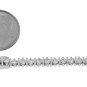 STERLING SILVER 2 Ct. ROUND CUT SET TRADITIONAL TENNIS BRACELET