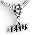 STERLING SILVER DANGLING JESUS EUROPEAN BEAD