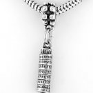 STERLING SILVER DANGLE LEANING TOWER OF PISA EUROPEAN BEAD