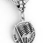 STERLING SILVER DANGLING GOD BLESS AMERICA FLAG EUROPEAN BEAD