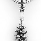 STERLING SILVER DANGLING CHRISTMAS TREE EUROPEAN BEAD