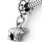 STERLING SILVER DANGLING NOAH'S ARK BEARS EUROPEAN BEAD