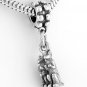 STERLING SILVER DANGLING 3D NOAH'S ARK KANGAROOS EUROPEAN BEAD