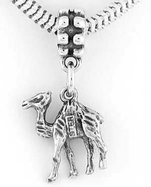 STERLING SILVER DANGLING CAMEL EUROPEAN BEAD