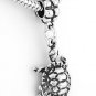STERLING SILVER DANGLING TURTLE EUROPEAN BEAD