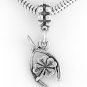 STERLING SILVER DANGLING LUCKY WISHBONE EUROPEAN BEAD