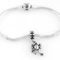 STERLING SILVER DANGLING FROG EUROPEAN BEAD