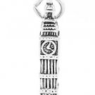 STERLING SILVER 3D ENGLAND'S CLOCK BIG BEN CHARM