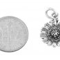 STERLING SILVER GARDENER'S SUNFLOWER CHARM/PENDANT