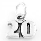 STERLING SILVER 20 YEARS CHARM/PENDANT