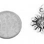 STERLING SILVER SMALL WILD SUNFLOWER CHARM/PENDANT