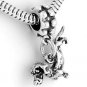 STERLING SILVER 3D DACHSHUND WEENIE DANGLING BEAD