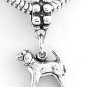 STERLING SILVER DANGLING COCKER SPANIEL DOG EUROPEAN BEAD