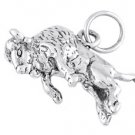 STERLING SILVER BUFFALO ON BACK LEGS CHARM/PENDANT