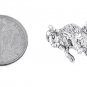 STERLING SILVER BUFFALO ON BACK LEGS CHARM/PENDANT
