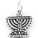 STERLING SILVER MENORAH CHARM/PENDANT