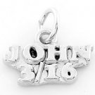 STERLING SILVER JOHN 3:16 CHARM/PENDANT