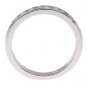 STERLING SILVER CHANNEL SET CUBIC ZIRCONIA WEDDING BAND/ RING