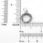STERLING SILVER CHRISTMAS WREATH CHARM/PENDANT
