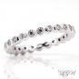 STERLING SILVER ROUND CUT ETERNITY BAND RING SZ 6