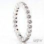 STERLING SILVER ROUND CUT ETERNITY BAND RING SZ 6