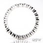 STERLING SILVER ROUND CUT ETERNITY BAND RING SZ 6