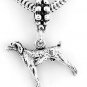 STERLING SILVER DANGLING WEIMARANER / POINTER DOG EUROPEAN BEAD