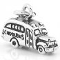 STERLING SILVER 3D SCHOOL BUS CHARM/PENDANT